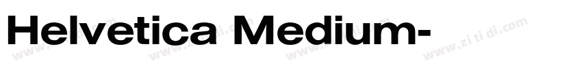 Helvetica Medium字体转换